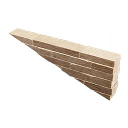 Half Triangle Wall Top Left